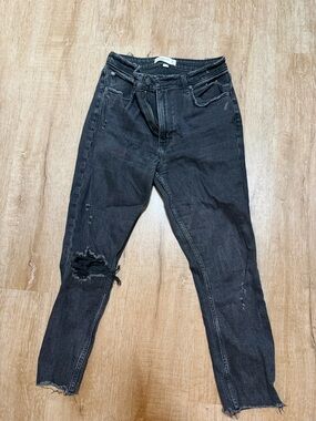 Women’s Distressed Black Slim Jeans
